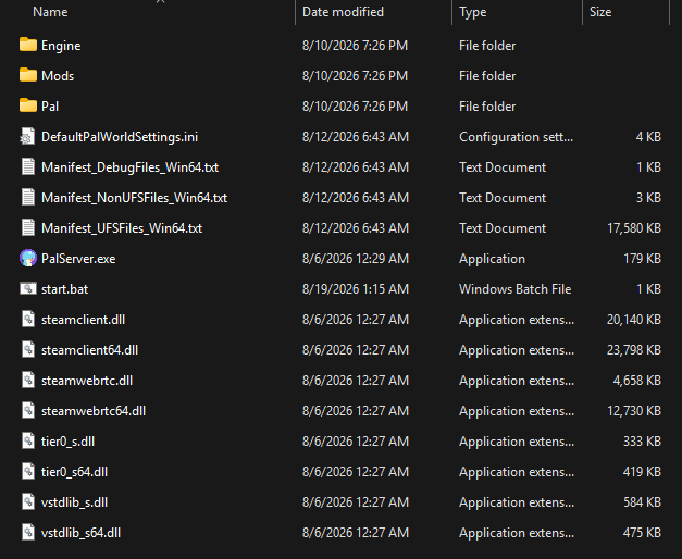 Palworld Server Files